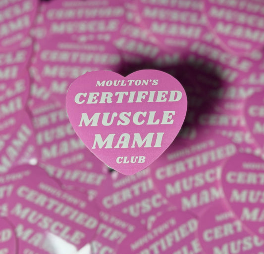 Certified Muscle Mami Sticker